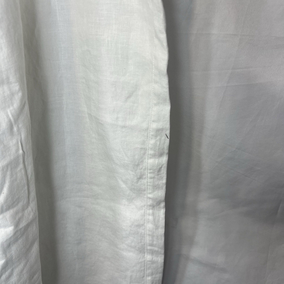 Athleta Retreat Wide Leg 100% Linen White Pant Size 3X Casual Vacation Summer - Picture 12 of 15